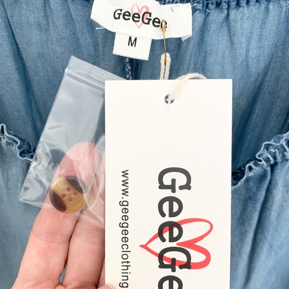 Chambray Wide Leg Pants - Picture 8 of 8